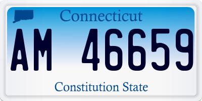 CT license plate AM46659