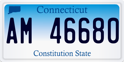 CT license plate AM46680