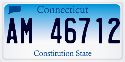 CT license plate AM46712
