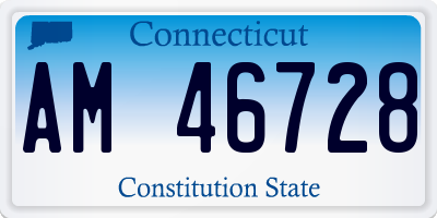 CT license plate AM46728
