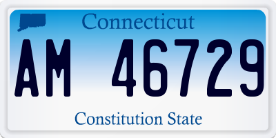 CT license plate AM46729