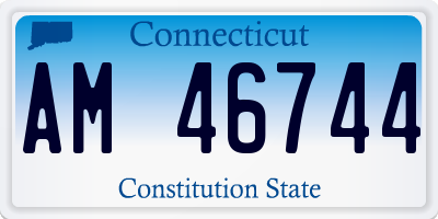 CT license plate AM46744