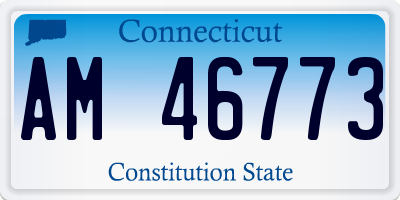 CT license plate AM46773