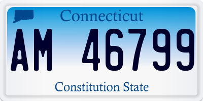 CT license plate AM46799