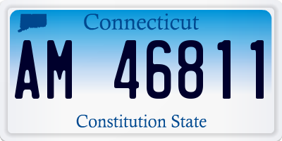 CT license plate AM46811
