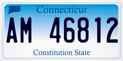 CT license plate AM46812