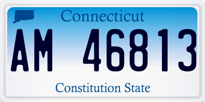 CT license plate AM46813