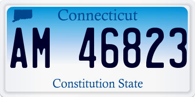 CT license plate AM46823