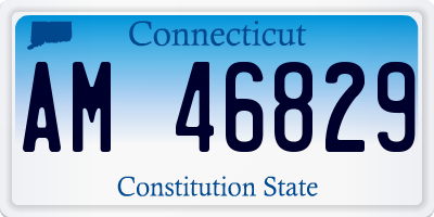 CT license plate AM46829