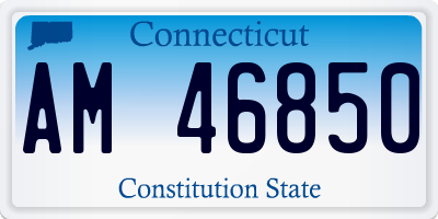 CT license plate AM46850