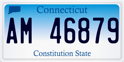 CT license plate AM46879