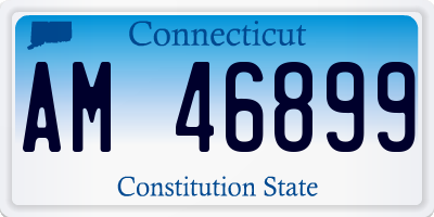 CT license plate AM46899