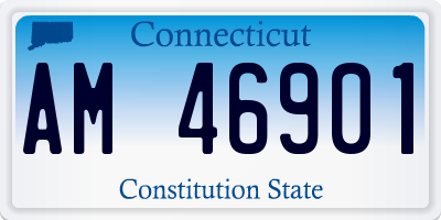 CT license plate AM46901