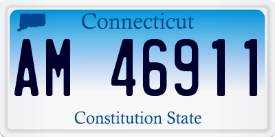 CT license plate AM46911
