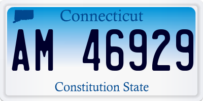 CT license plate AM46929