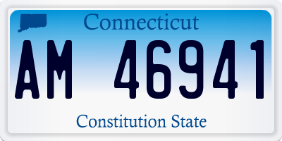 CT license plate AM46941