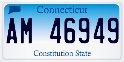 CT license plate AM46949