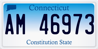 CT license plate AM46973