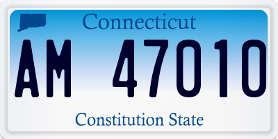 CT license plate AM47010