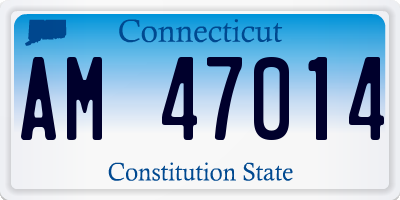 CT license plate AM47014