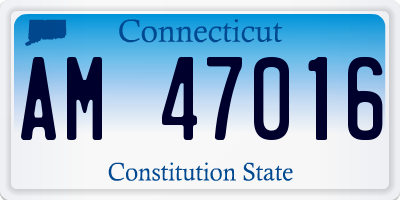 CT license plate AM47016