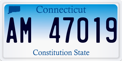 CT license plate AM47019