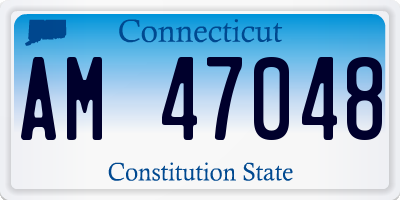 CT license plate AM47048