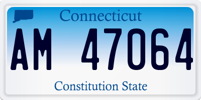CT license plate AM47064