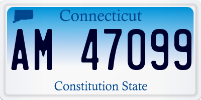 CT license plate AM47099