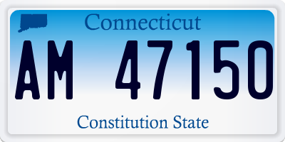 CT license plate AM47150