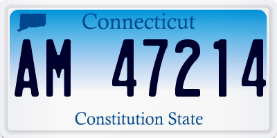 CT license plate AM47214