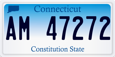 CT license plate AM47272
