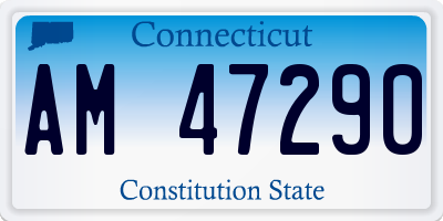 CT license plate AM47290