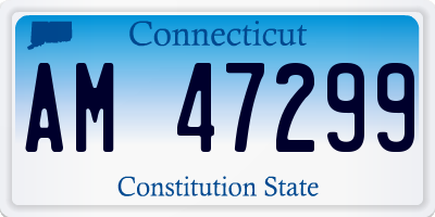 CT license plate AM47299