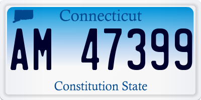 CT license plate AM47399