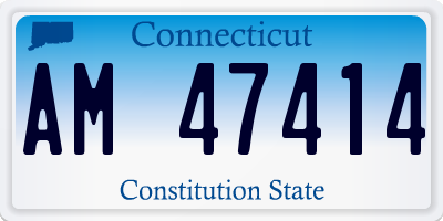 CT license plate AM47414