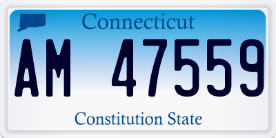 CT license plate AM47559