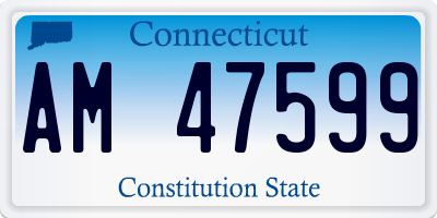 CT license plate AM47599