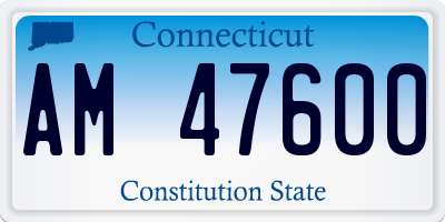 CT license plate AM47600