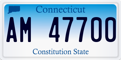 CT license plate AM47700