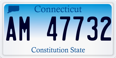 CT license plate AM47732