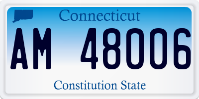 CT license plate AM48006