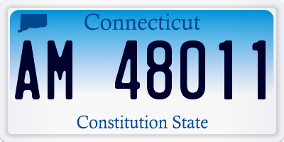 CT license plate AM48011