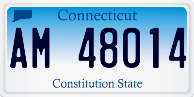 CT license plate AM48014
