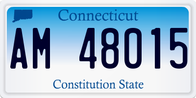 CT license plate AM48015