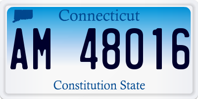 CT license plate AM48016