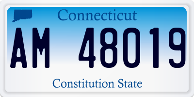 CT license plate AM48019