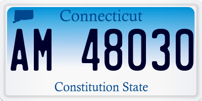 CT license plate AM48030