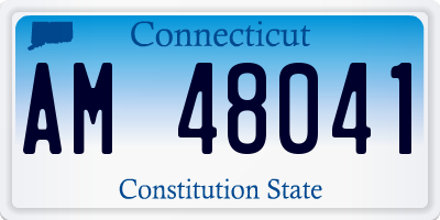 CT license plate AM48041