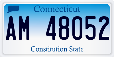 CT license plate AM48052